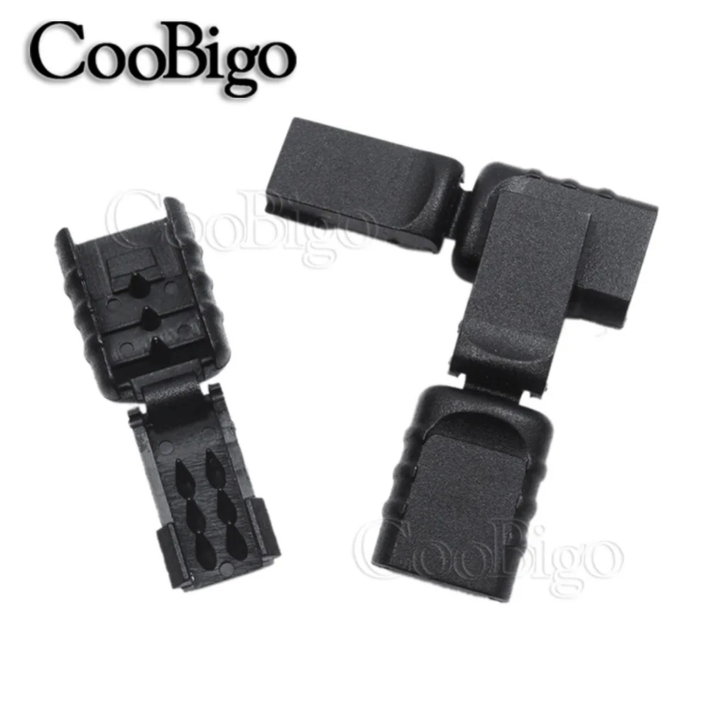 25pcs 코드 끝 지퍼 당겨 클램프 로프 잠금 스토퍼 Paracord 스포츠웨어 배낭 의류 신발 가방 부품 액세서리