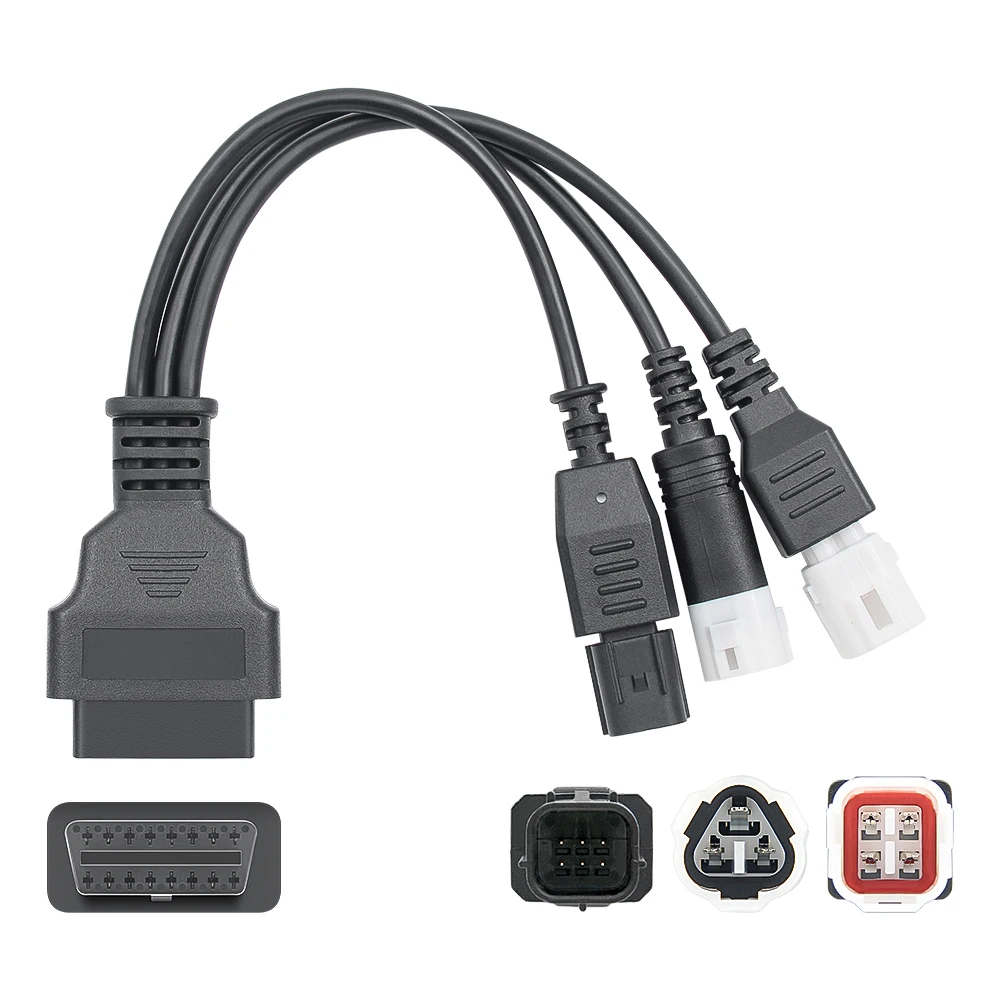 OBD2 Adapter Für Motorräder - 3-in-1 Diagnosekabel Für Yamaha, Honda & Mehr