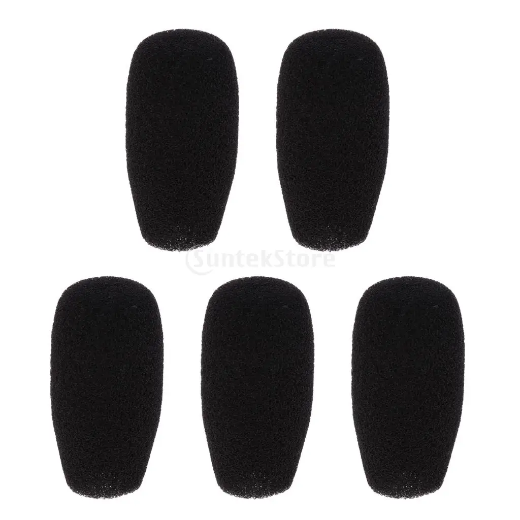20Pcs/Pack Microphone Windshields Wind Muffs Mic Foam Cover, Black & White