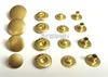 Clothing Accessories YKK ButtonCopper S-shaped Spring Button GLT Gold 1.0-1.7CM 1