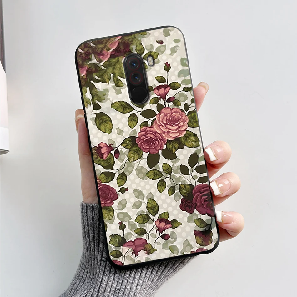 Cute Bear and Frog Cartoon Shockproof Phone Case - Soft Silicone TPU Back Cover for Xiaomi Poco Pocophone F1