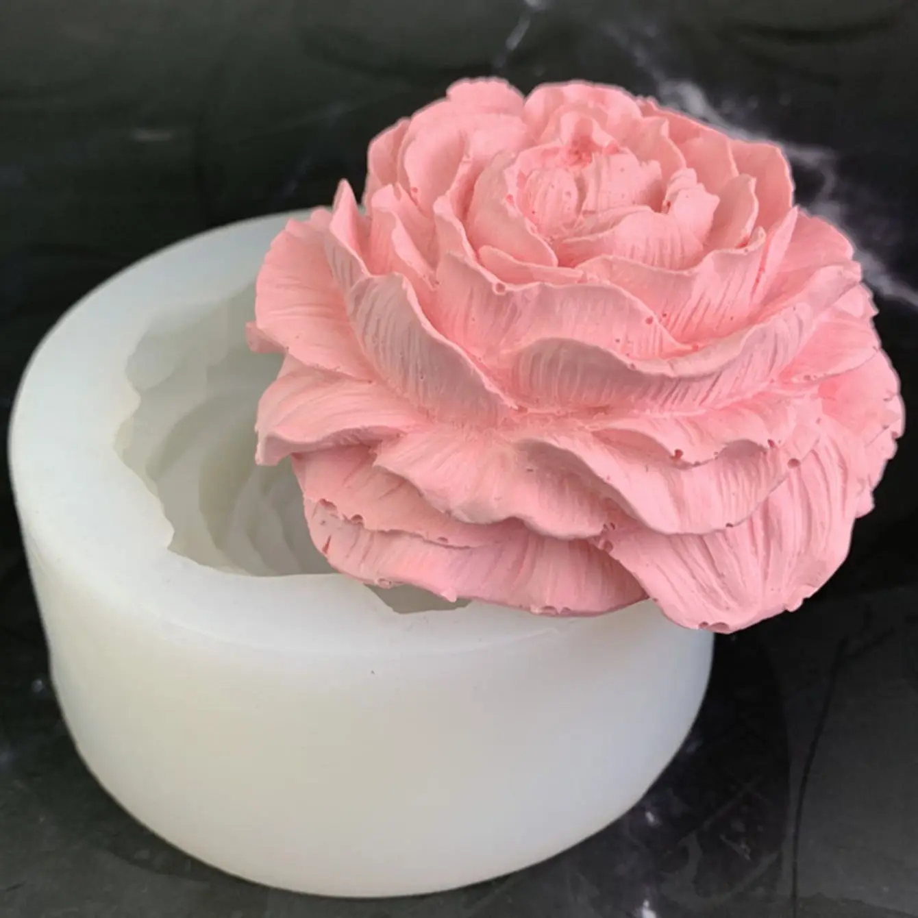 3D Large Peony Silicone Candle Mold DIY Handmade Creative Flower Aromatherapy Plaster Resin Soap Making Supplies Kit Home Gifts