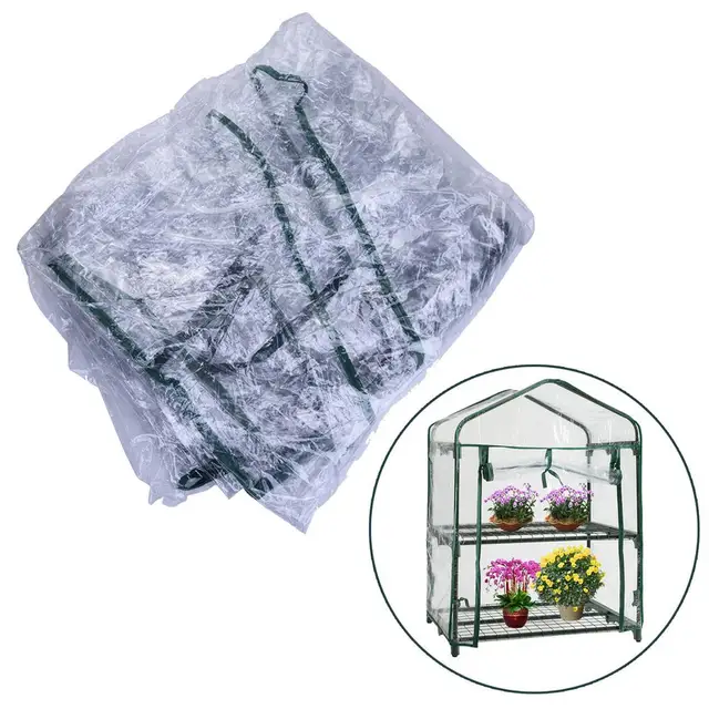 Mini Serra Da Giardino 270x90x90cm - Copertura In PVC Trasparente, Ventilazione - Letto Rialzato - Foto 3