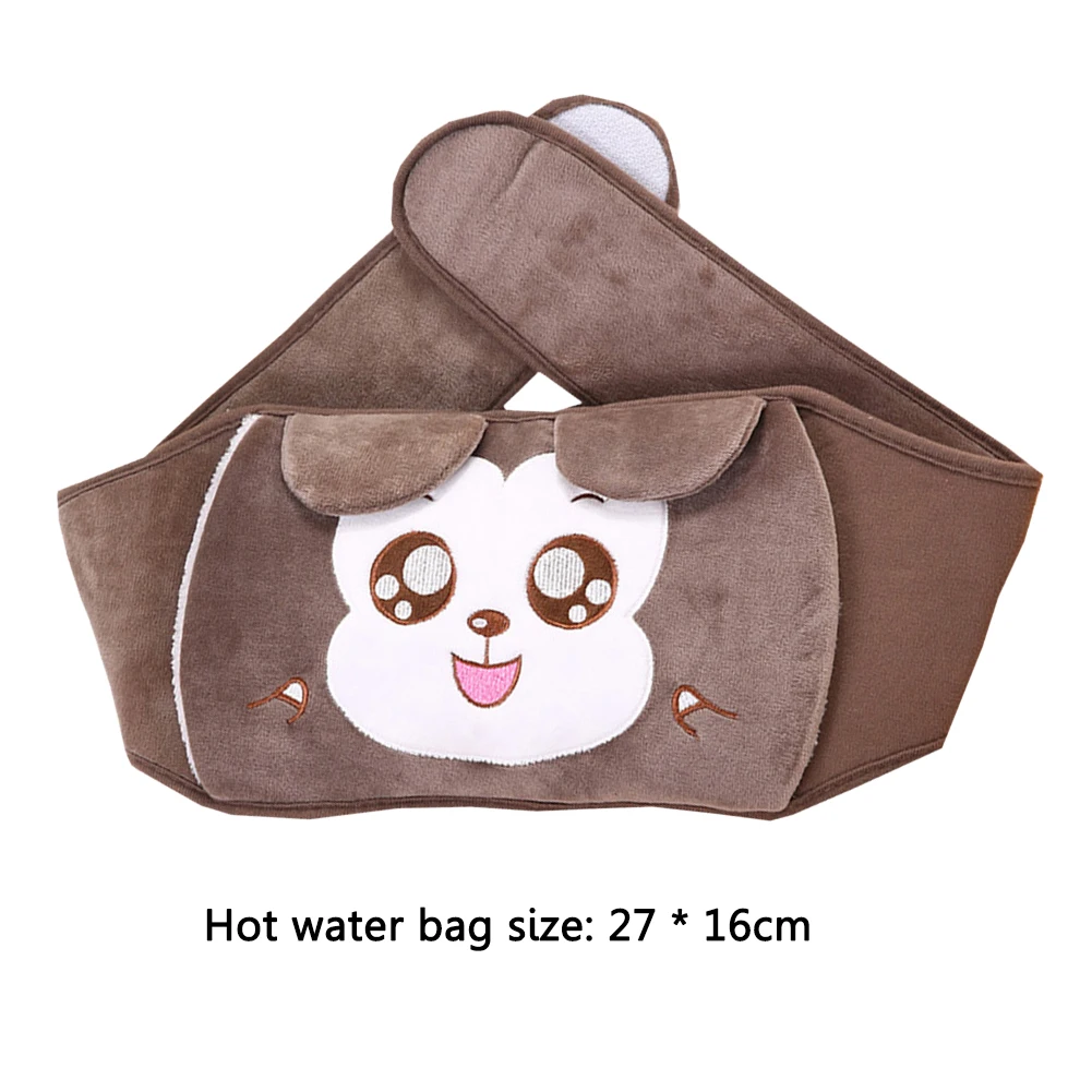 Comfortable Plush Hot Water Bag Waist Cover