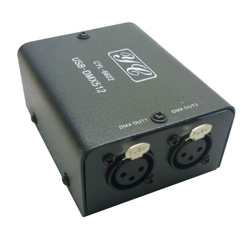 

1Set USB To DMX DMX512 LED Lights DMX Stage Lighting Controller 512-Channel ABS Mini Decoder