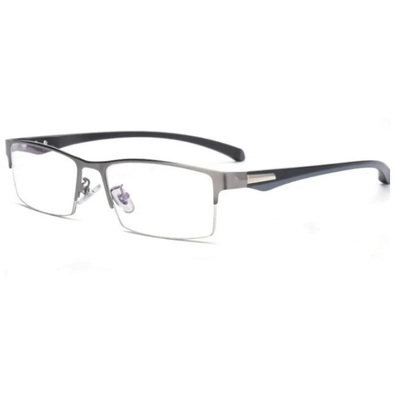 Prescription Glasses Men's Prescription Glasses Women Myopia glasses Black Grey Eyewear Reading Glasses Half-rim Short-Sighted eyeglasses