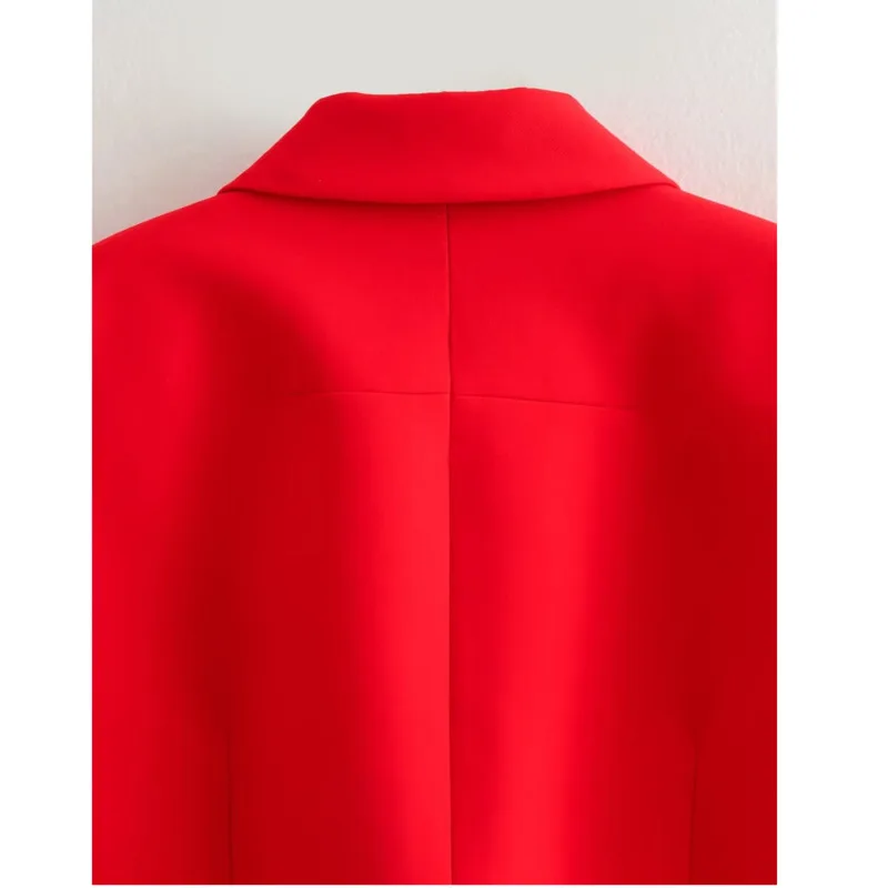 2023 Autumn New Women's Fashion Versatile Flip Decoration Short Suit Coat womens tops and blouses Hot Recommend