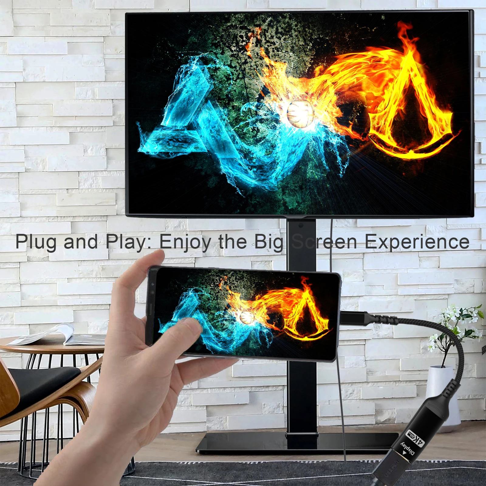 4K USB-C to HDMI Cable Adapter
