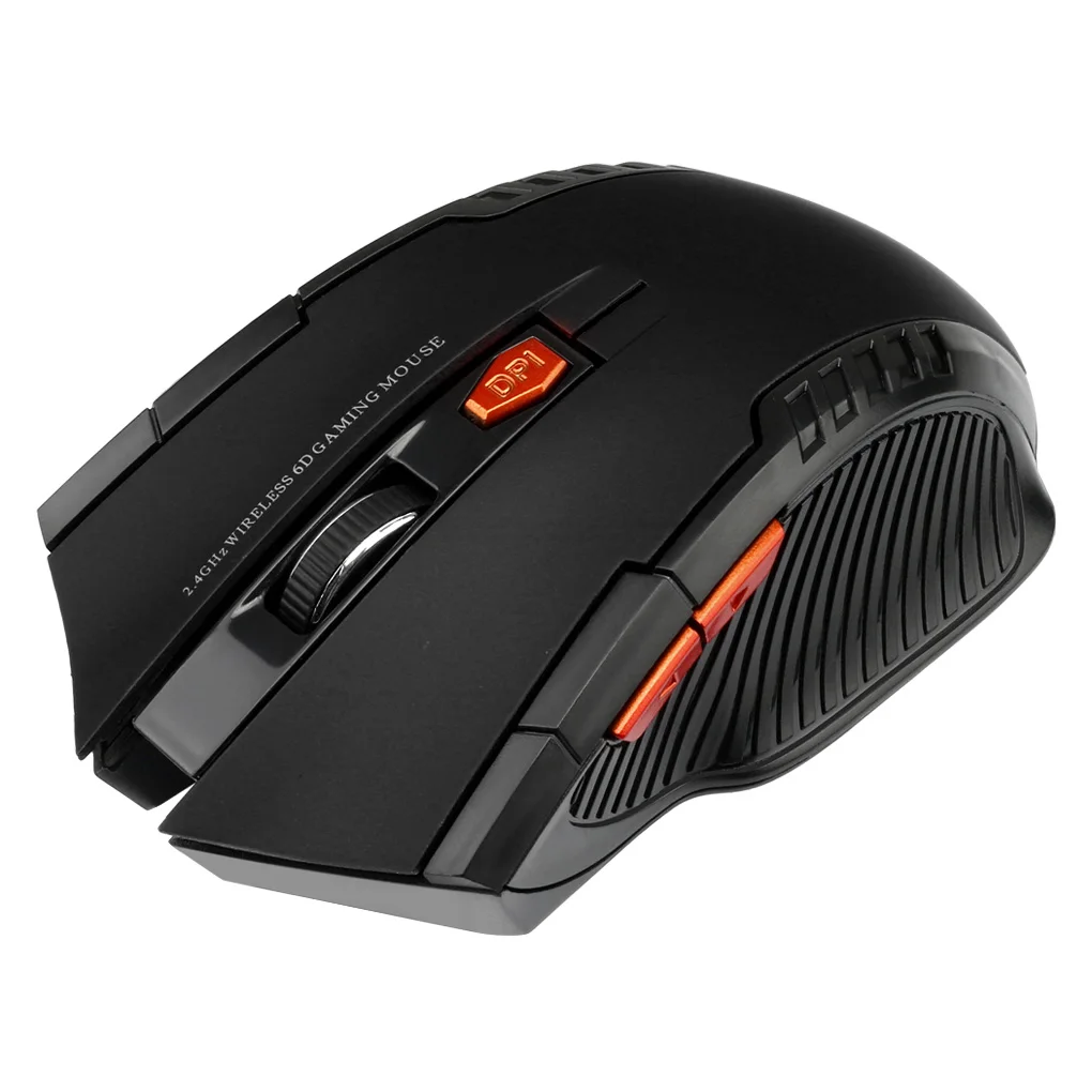 2.4G Wireless Mouse Optical 6 Buttons Gamer USB Receiver 1600DPI Wireless Gaming Laptop Computer