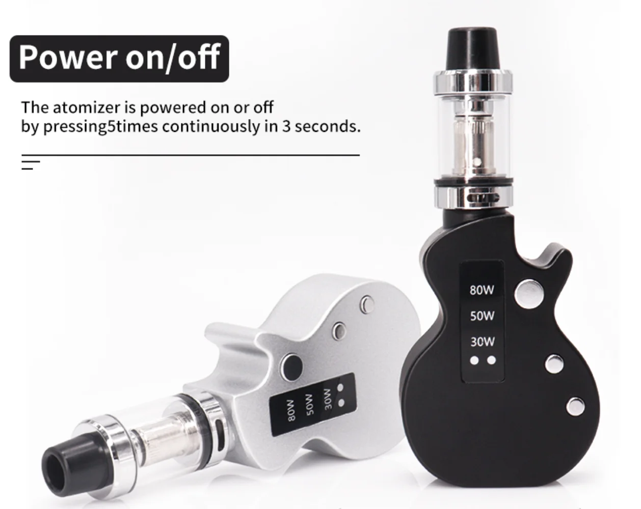 S113cfed0832749298b6a114a7ad4438fN-E savuke Vape kitara 80w Vape Pen Kit 2000mah sisäänrakennettu akkuava sOhmin 2 ml:n säiliö USB-ladattavat sumuttimen höyrystinsarjat E Zigarette Vape Gitarre 80w Vape Pen Kit 2000mah eingebaute Batterie 0,3 Ohm 2ml Tank USB wiederauf ladbar Zerstäuber Dampf Vaper Kits_S113cfed0832749298b6a114a7ad4438fN