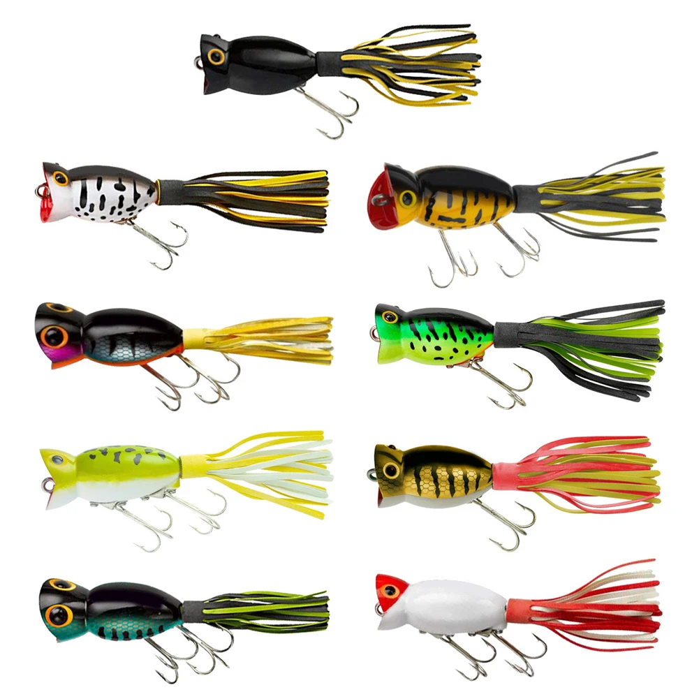 Frog Fishing Lures Frog Lure Topwater Popper Tail Frog Bait