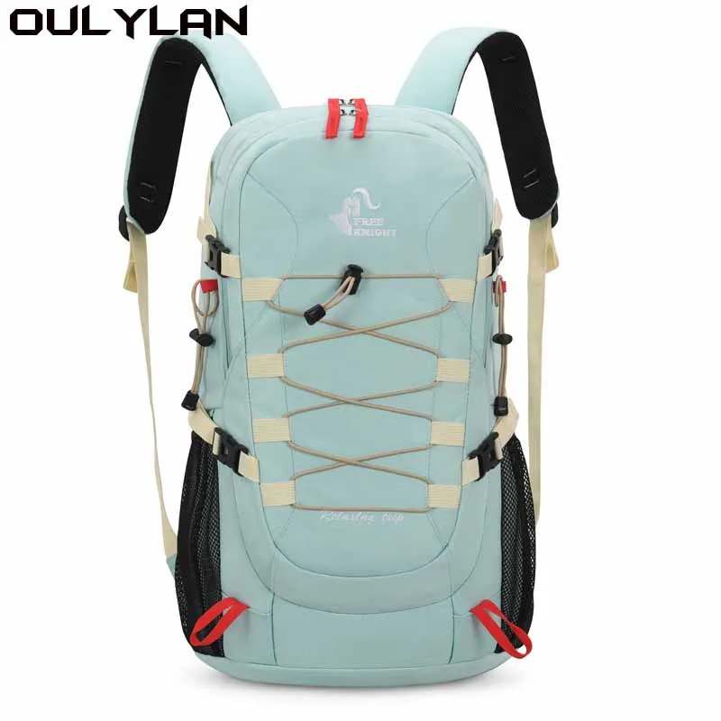 

Oulylan 40L Waterproof Oxford Cloth Bag for Men Women Outdoor Backpack Light Camping Cover Mountaineering Bag