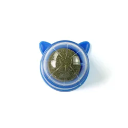 Natural Catnip Scratch Post & Wall Ball Toy for Cats - Therapeutic & Healthy Pet Play Accessory (B- blue 002)