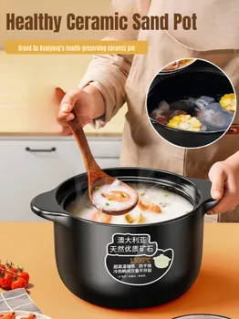 Household gas ceramic casserole high temperature resistant stew pot soup pots