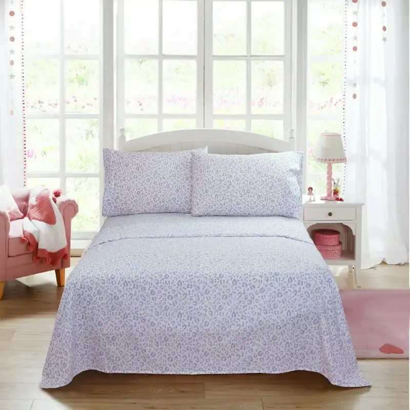 

Percale 220 Thread Count Sheet Set, Purple Cheetah Print, Twin/Twin XL