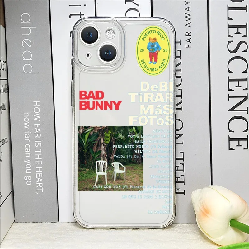 DTMF Debí Tirar Más Fotos Bad Bunny Transparent Phone Case Cover