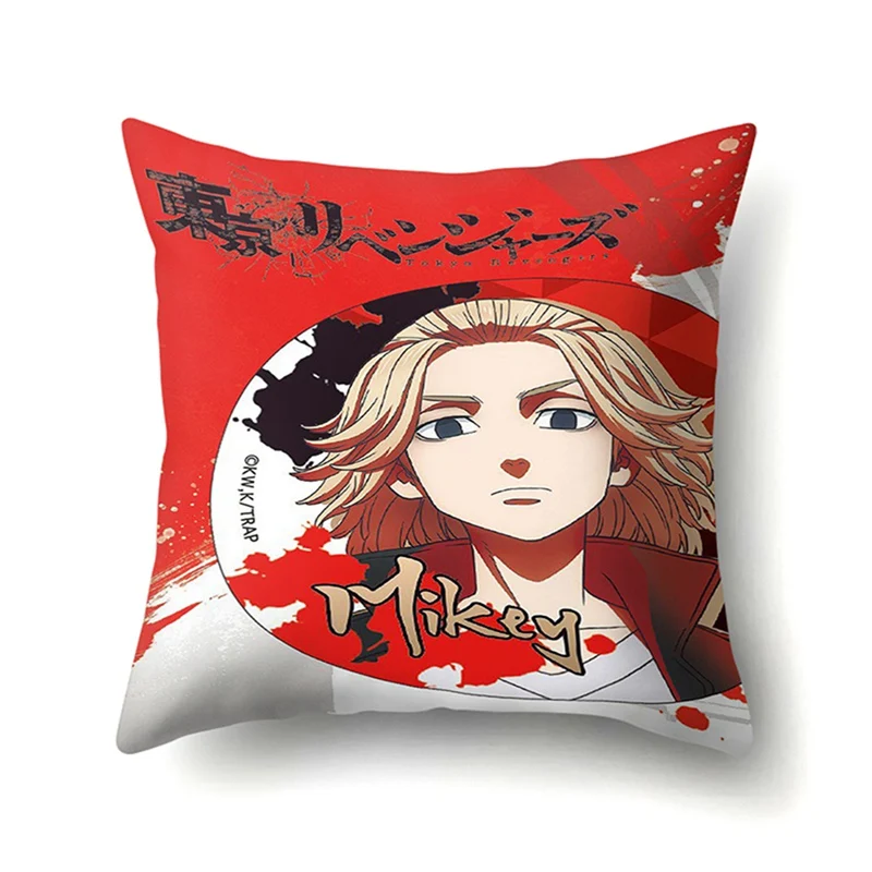 45x45cm Tokyo Revengers Anime Manga Cushion Cover Floor Pillow Case for Sofa Pillowcase Decoration alx