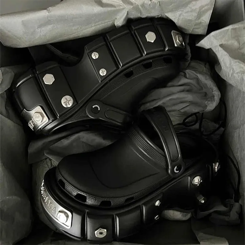 Paris Street Thi Bot Hole Hole Slippers EVA Heightening Slippers Men's Outdoor Wear Summer Sandals Low Cut Toe