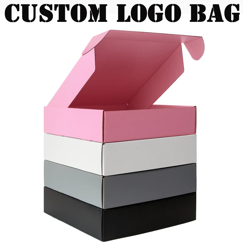 5/10 pcs custom logo paper package box jewelry shipping package box for small business personization small gifts paper package 1 S113d9265e1bc44a88b6e2bb1f011e2e6E