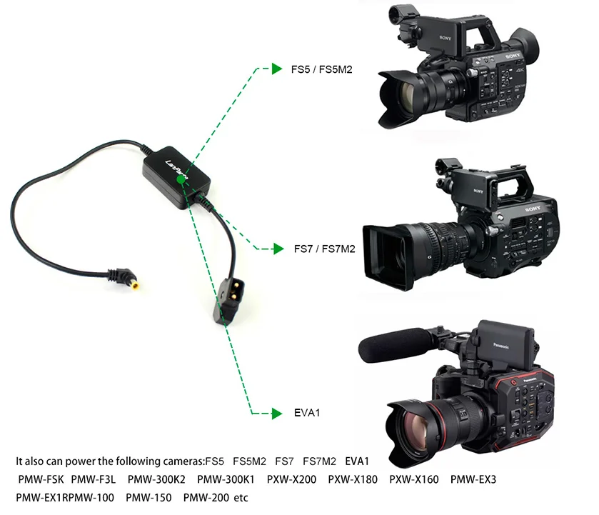 Adaptateur de câble d'alimentation cc régulé D-Tap 12 V pour