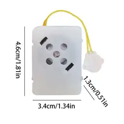 Recordable Sound Module with Clear Voice for Stuffed Animals and Plush Toys (White)