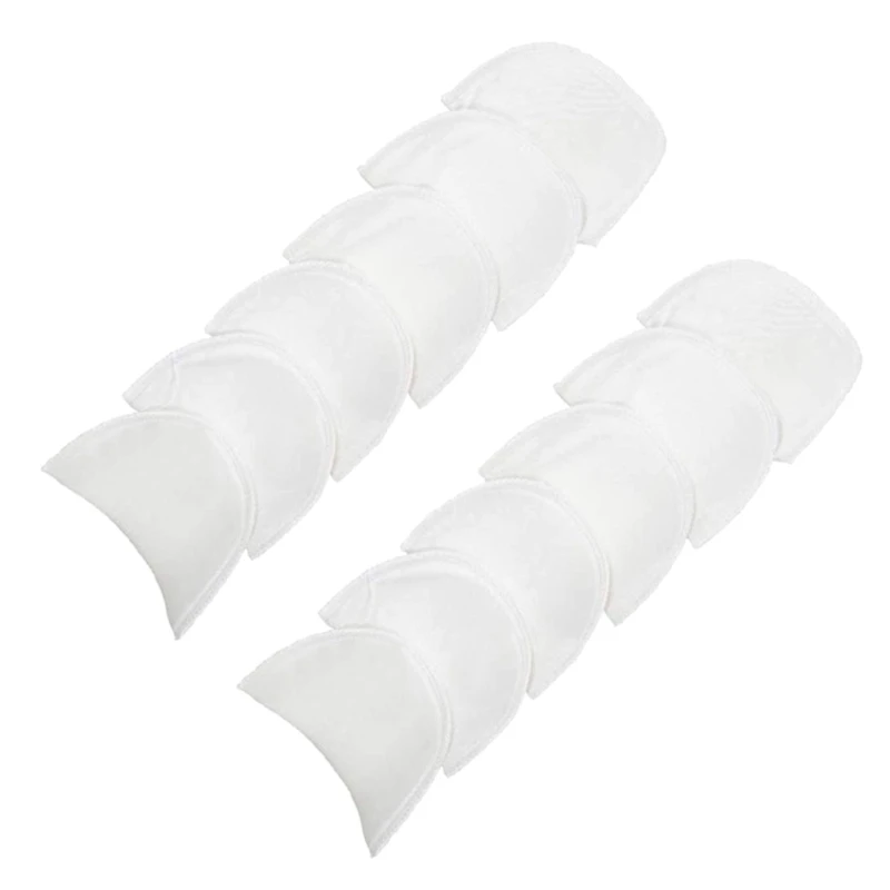 5 Pairs Sponge Soft Padded Shoulder Padding Encryption Foam Shoulder Pads for Blazer T-shirt Clothes Sewing Accessories