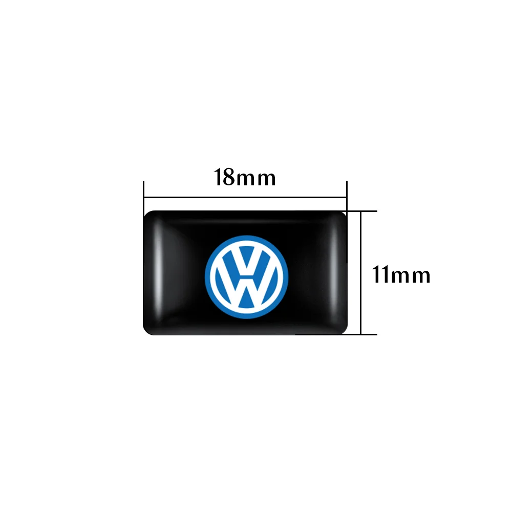 5/10개입 3D 에폭시 자동차 스타일링 스티커 데칼 장 폭스바겐 VW 제타 라비다 보라 폴로 파사트 b6 b8 mk6 골프 R R라인 CC용