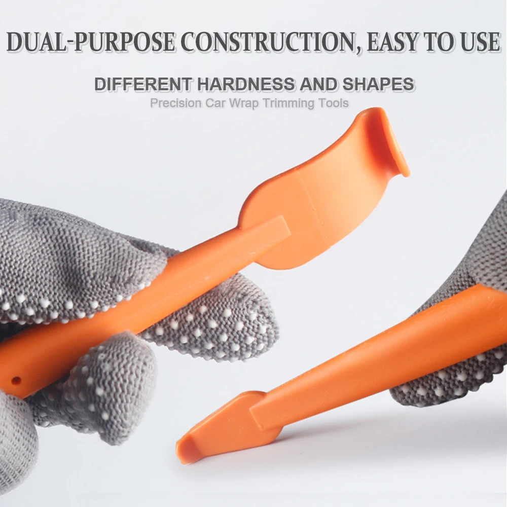 AUTOBRIGHT 7pcs Plastic Car Wrap Kit  Magnetic Edge Squeegee for Vinyl Film, Multi Size Tools Fit Vehicle Edges Curves Gaps 2