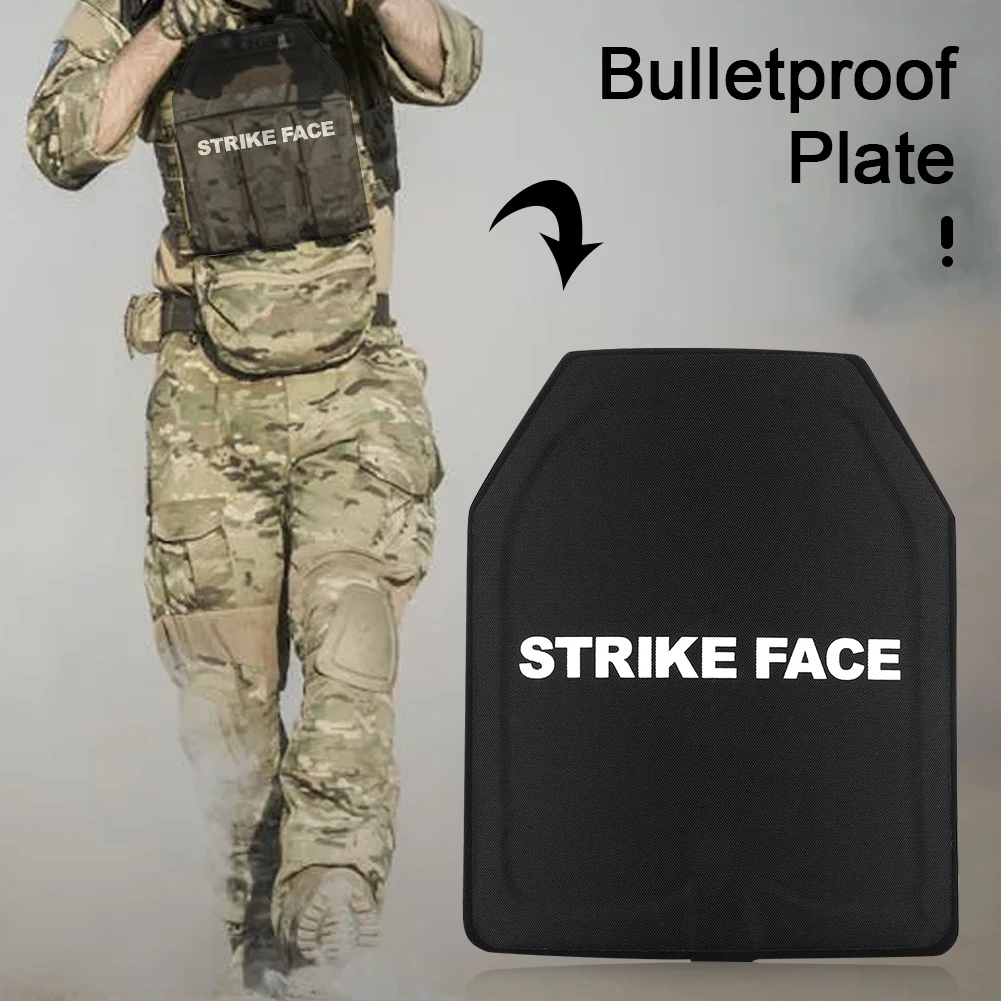 30x25cm NIJ III Ballistic Plates Tactical Vest Armor Bulletproof Plate PE Anti Bullet Board Anti Stab Composite Protective Plate