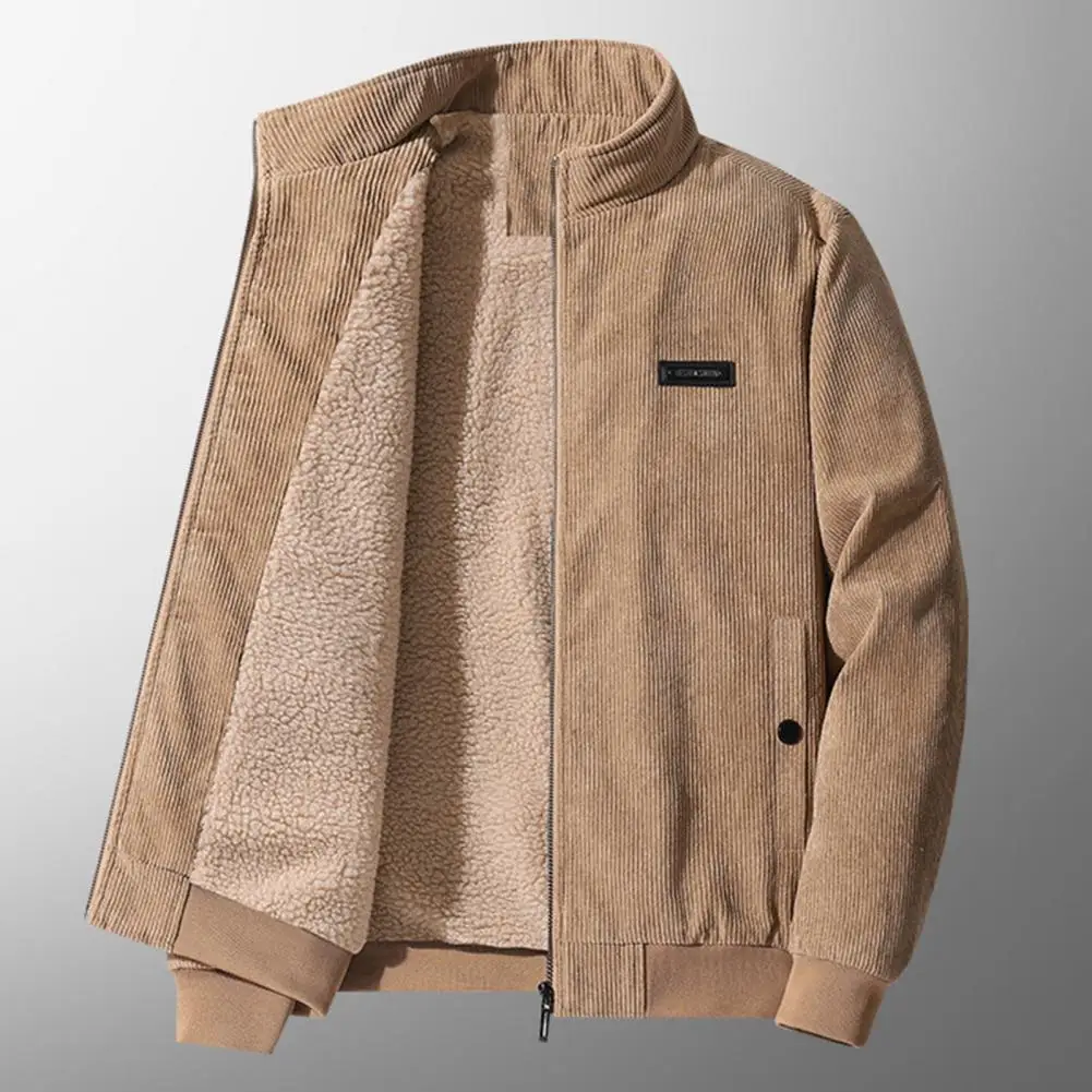 

Men's Winter Jacket Corduroy Cotton Padded Warm Parkas Autumn Puffer Coat Male Vintage Korean Man Thermal Windbreaker Clothing