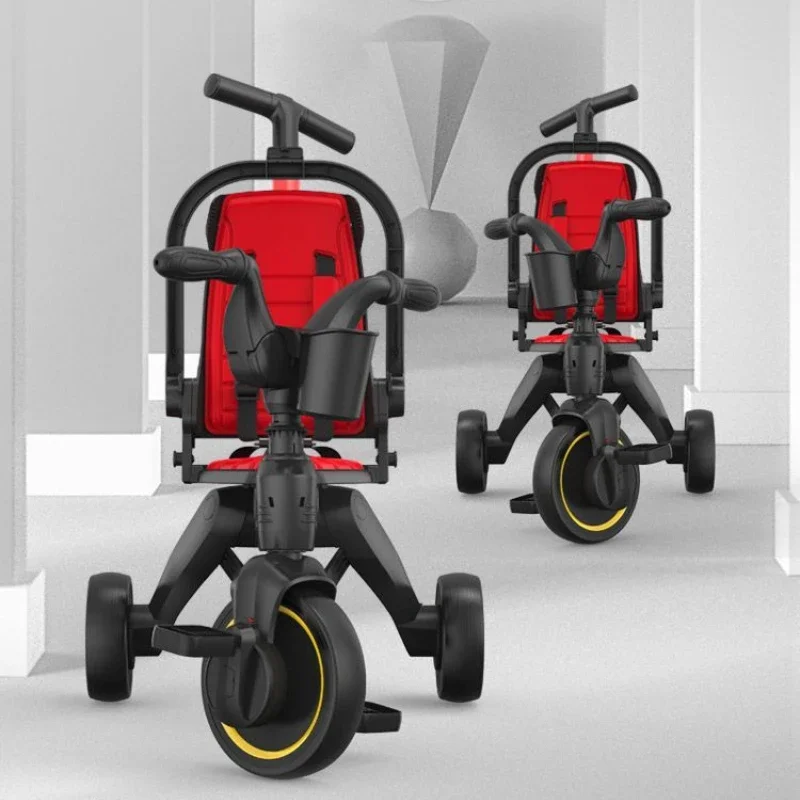 New Baby Stroller Lightweight Folding Children's Tricycle Two-way Seat Multifunctional Children's Pedal Car Baby Riding Toy
