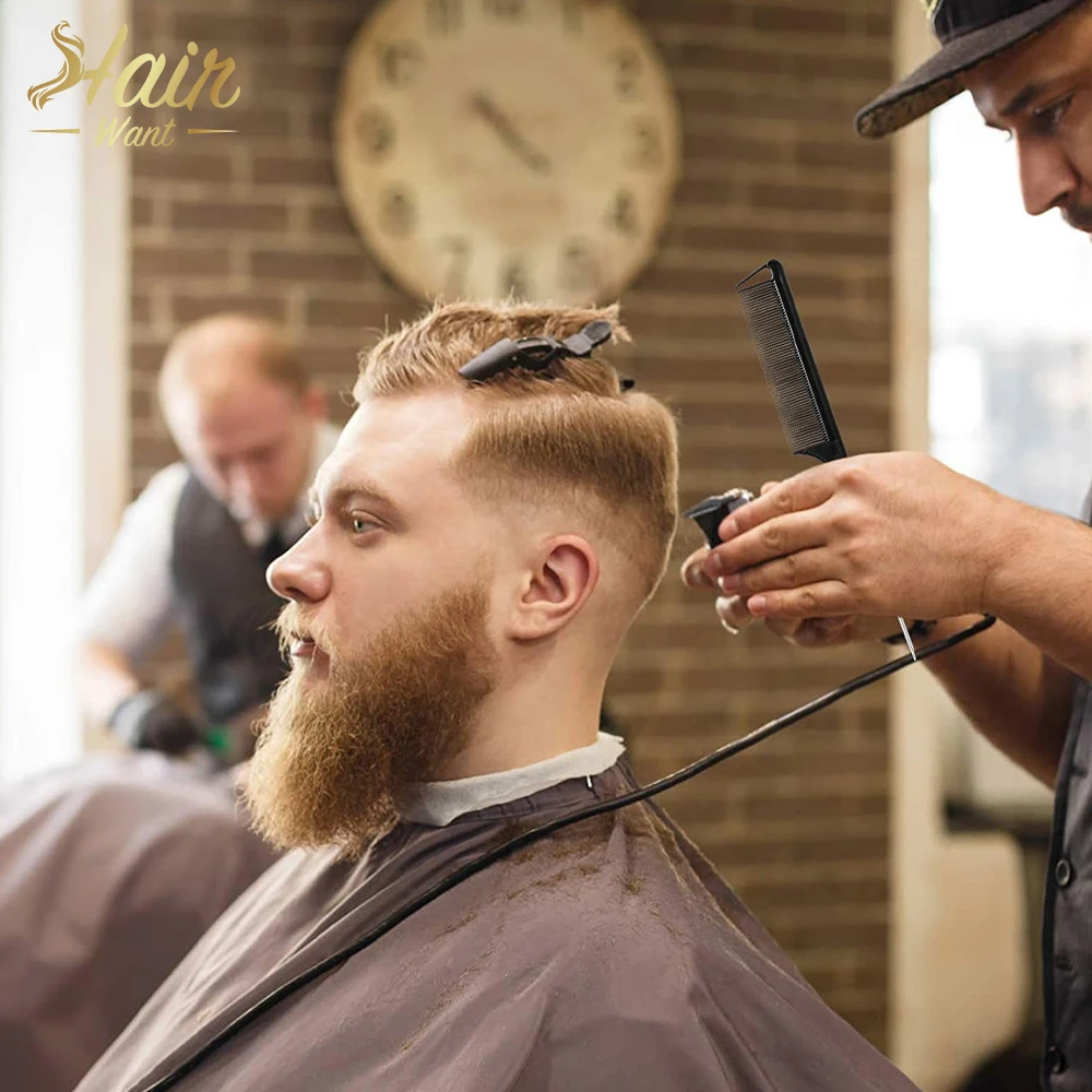 헤어 원하는 쥐 꼬리 빗 미용, 정전기 방지 이발소, 블랙 플라스틱 미세 치아 빗, 미용 트리머 도구, 10 개