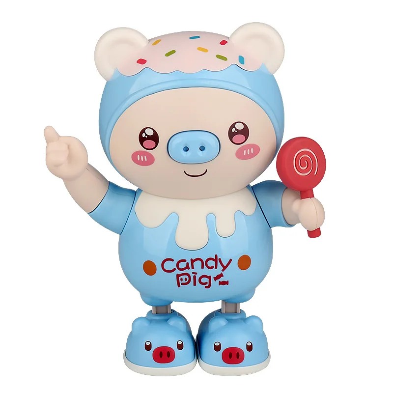 New Electric Dancing Pet Pig Toys With Swing Light Music Little Cute Pig Animal Toys For Baby Birthday Xmas Gift Wholesale 5