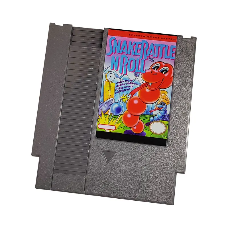 Snake Sonaglio N Roll 72 Pin Cartuccia Di Gioco A 8 Bit Per Console Originale Nes Classic Pal E Ntsc