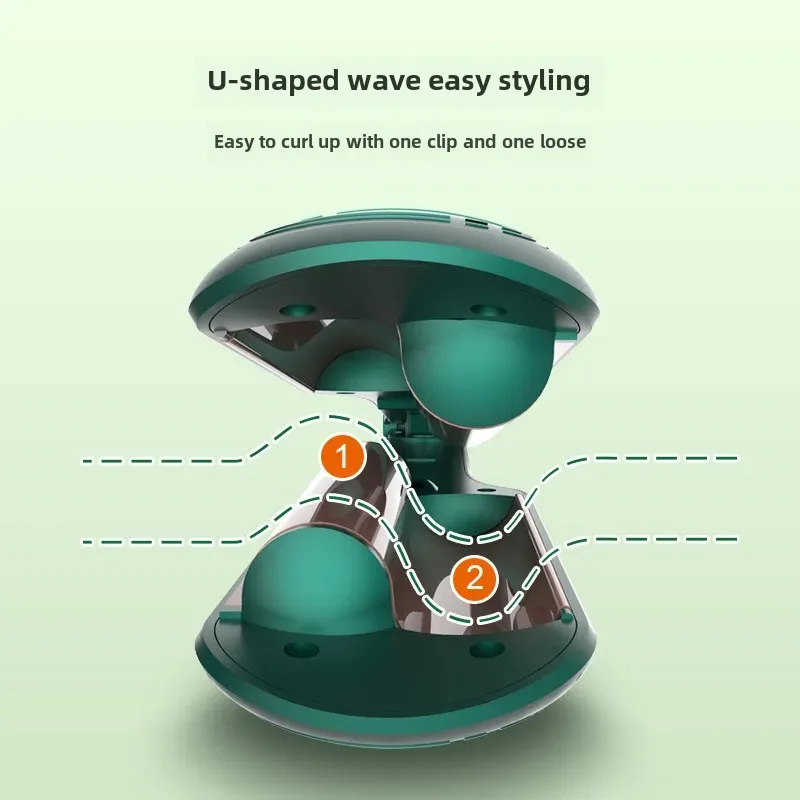 Ceramic Hair Rolling Pin Large Wave Styling Iron Home Use Women's Electric Rolling Hair Tool Quick Drying Straightening Brush