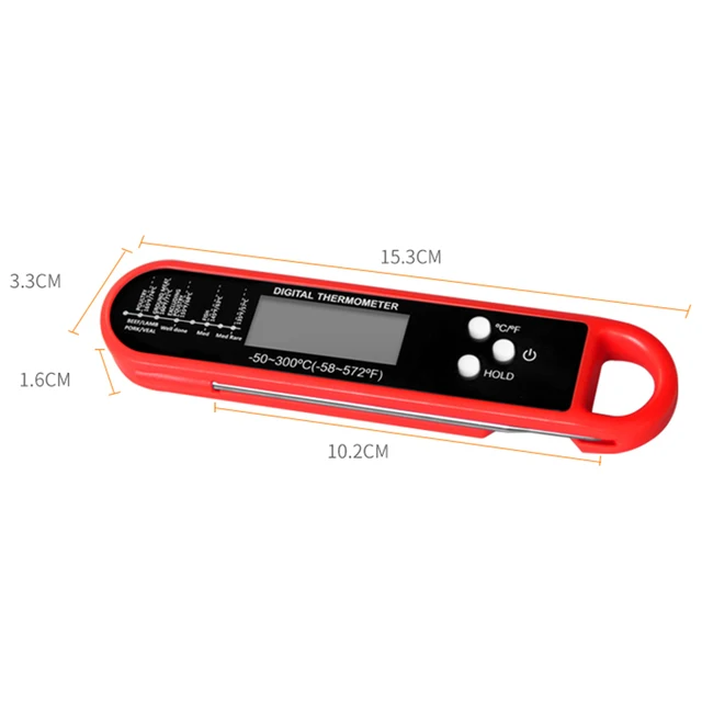 Digital Meat Thermometer for Cooking Kitchen Thermometer with Hold Fast Instant Read Food Thermometer,Candy Making,Outside Grill 2