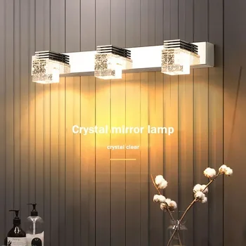 Modern LED Wall Lamp Crystal Sconce For Living Dining Room Bedroom Bedside Bathroom Mirror Home Decor Lighting Fixture Lustre 2
