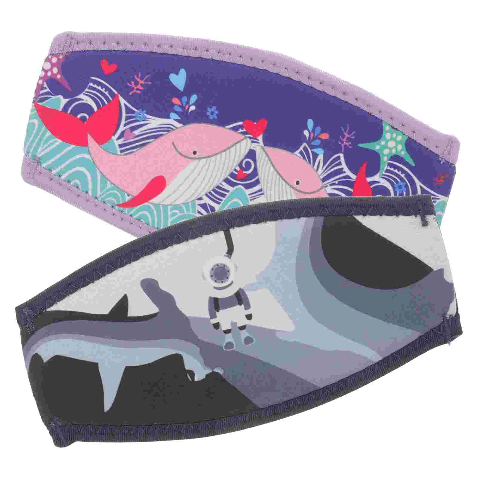

2 Pcs Diving Tool Hair Band Diving Neoprene For Diving Masks Goggle Sleeve Portable Glasses Wraps Headband Wrapping Covers Masks
