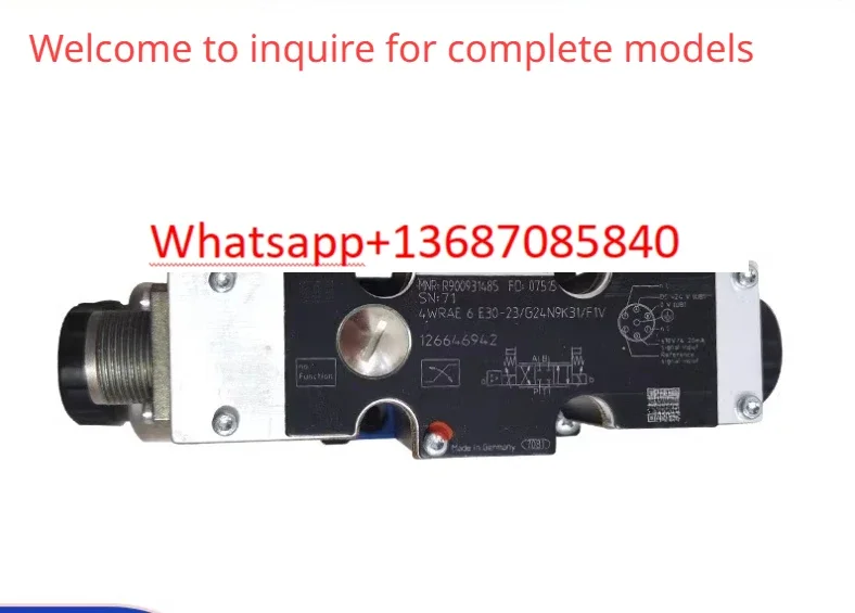 

4WREE 10 W75-22 G24K31 A1V Proportional Valve R900927233 Price Negotiation Both original and compatible
