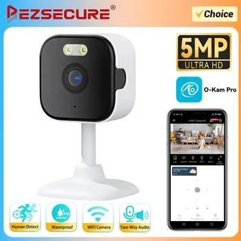 Mini 5MP WiFi IP Camera Indoor Wireless Color Night Home Security AI Human Detect CCTV Surveillance Block Camera O-KAM APP 1