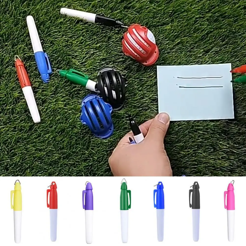 3Pcs Portable Golf Ball Marking Pen Equipment Golf Ball Line Pen Sturdy Comfortable to Hold Useful Durable