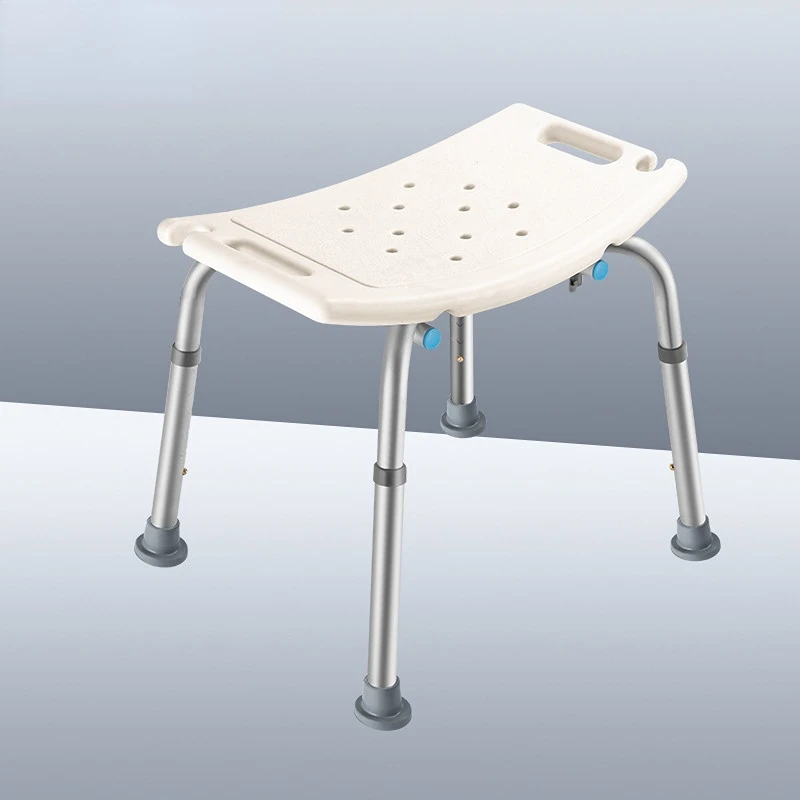 

Bathroom and Shower Chair Elderly Folding Bath Chair Furniture Stool Shower Bench Non-slip Bath Chair 6 Gears Height Adjustable