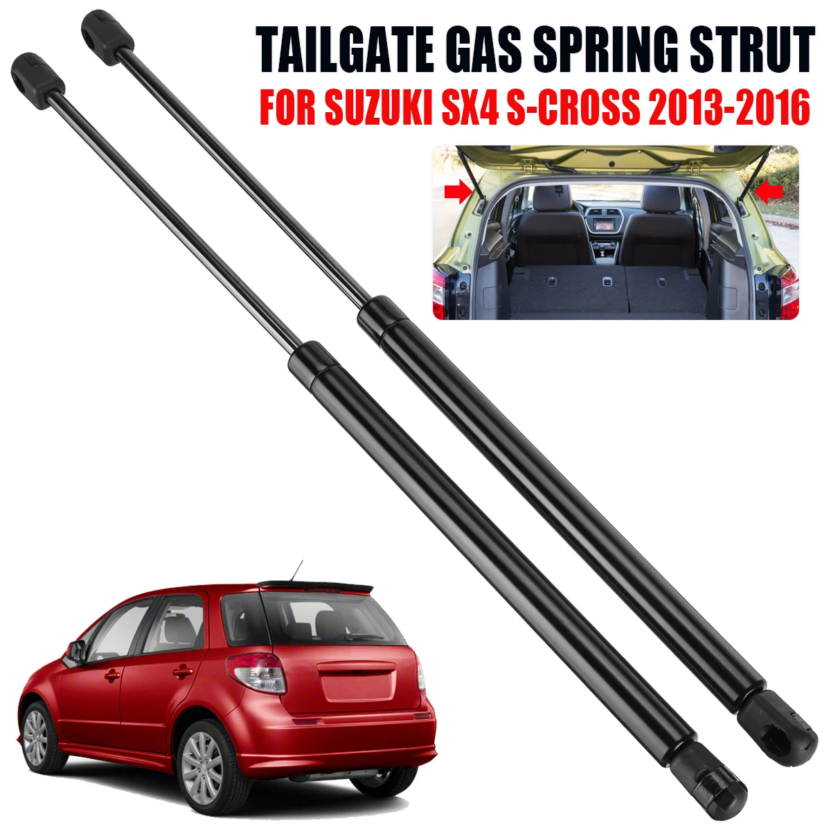 2PCS-Rear-Trunk-Boot-Tailgate-Lift-Support-Rods-Gas-Spring-Struts ...