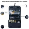 Large Capacity Toiletry Bag Waterproof Bathroom Storage Bag Portable Carry Cosmetic Bag with Hanging Hook Cosmetic Organizer Box 2