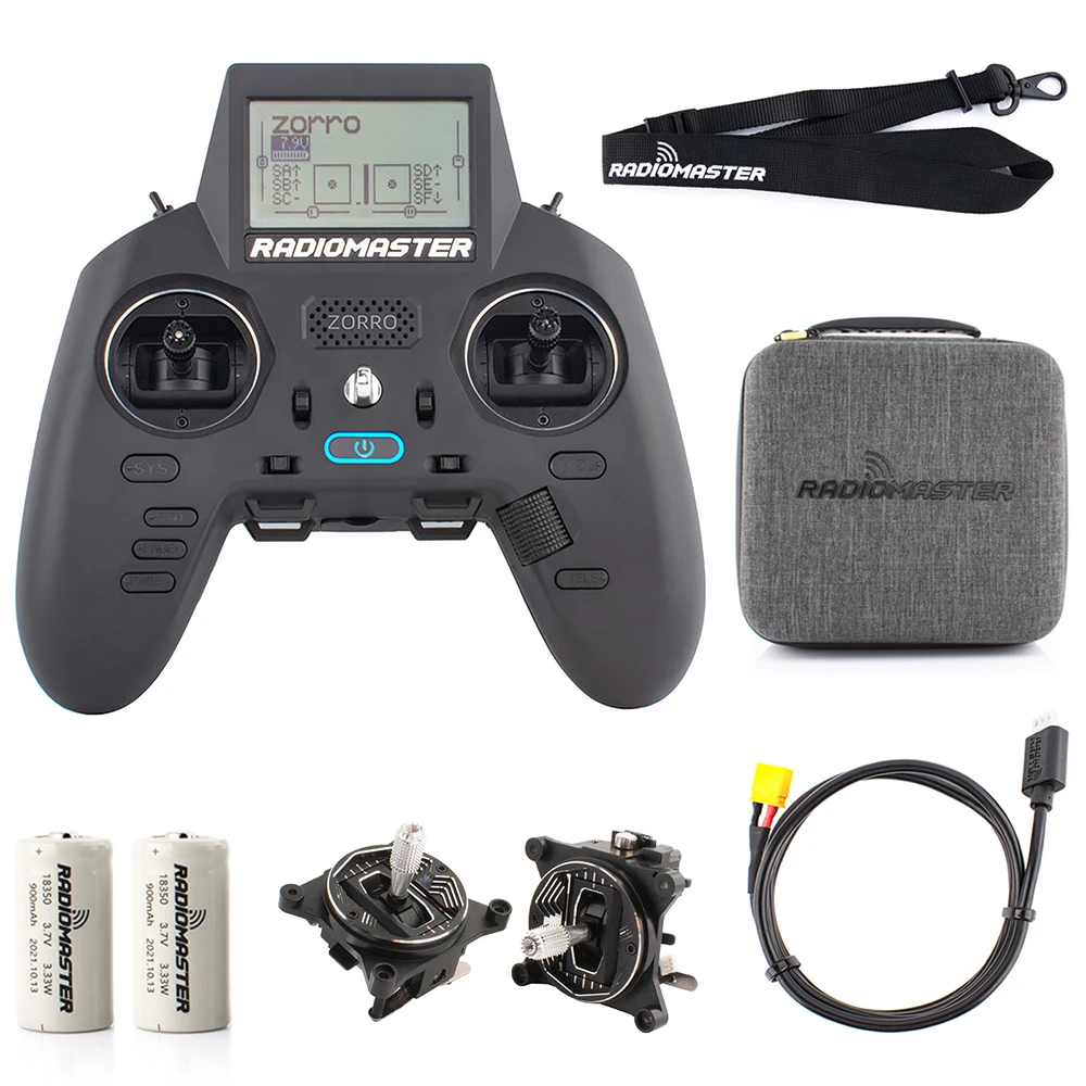 RADIOMASTER ZORRO ELRS 4-in-1 （モード2 ） Radiomaster Zorro 4v1 + 2x Liion 18350 | Rotorama
