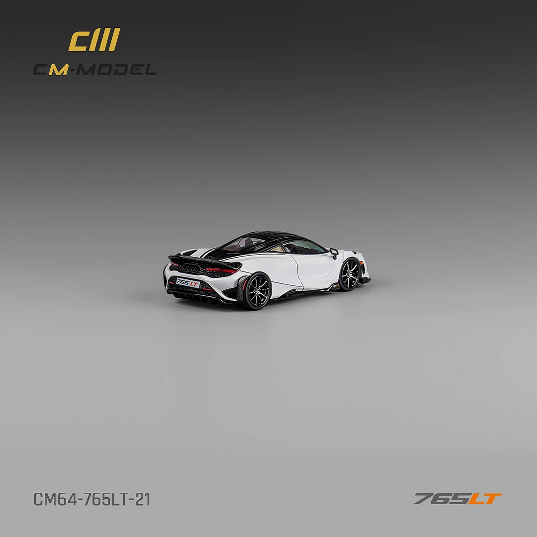 CM Model 1/64 765LT carbon cap tail supercar model * Two sets of wheels * In stock 4