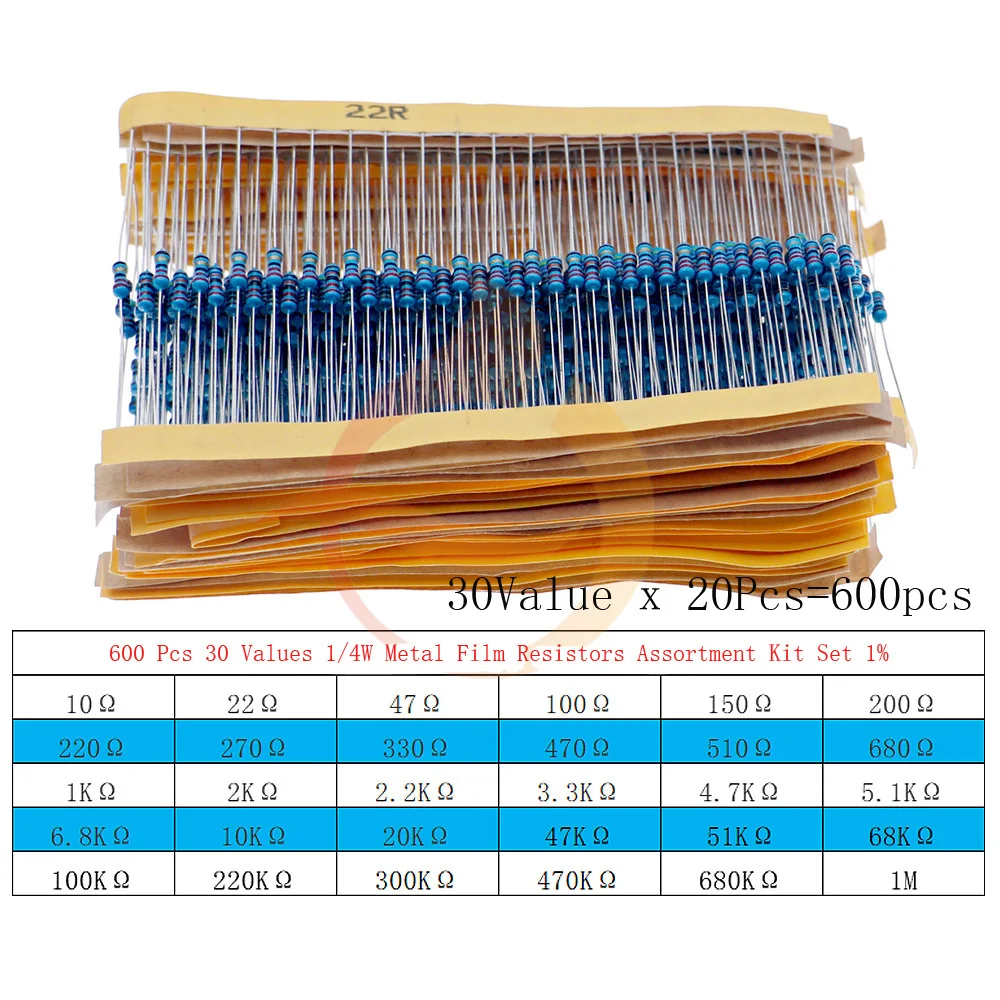 0.25W x 600pcs