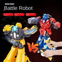 somatosensory control battle robot music light large double battle boxing toy RC robot toy parent-child interactive game gift 2