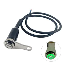 Universal Motorcycle Handlebar Warning Light Control Switch (Green without Lock)
