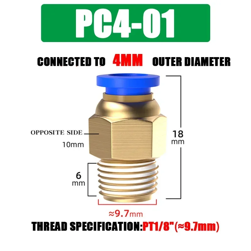 PC6-M5 Pneumatic Air Fittings 4mm/6mm/8mm/10mm/12mm SS304 Ss306 Air Hose  Fittings Push Connect Tube Fitting with O Ring - Tube Fitting, Pneumatic  Fitting | Made-in-China.com 10/50PCS Pneumatic Fitting Air Connector PC 4mm 6mm 8mm 10mm 12mm